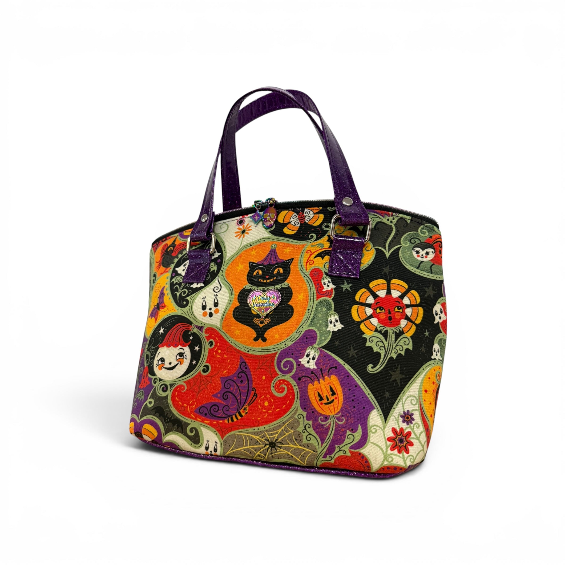 蛇腹バッグ　リバティ　ヘッズアンドテイルズ ハンドメイド Spooky Sweets Patchwork Garden Bag / Johanna Parker Collaboration