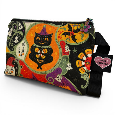 ハンドメイド★2.ハロウィンお買い物セット　エコバッグ　ポーチ　ケース Spooky Sweet Patchwork Garden Mini Bag - Johanna Parker Halloween