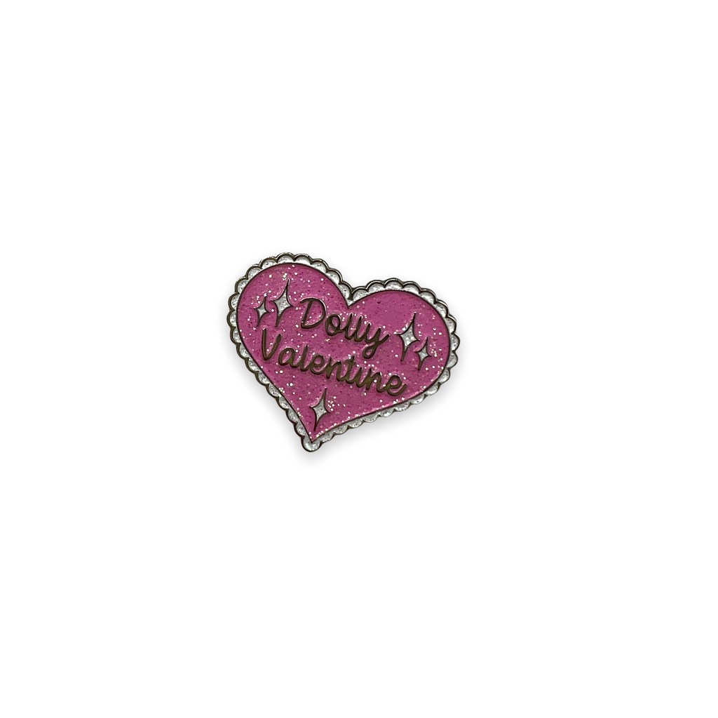 Dolly Valentine Enamel Pin